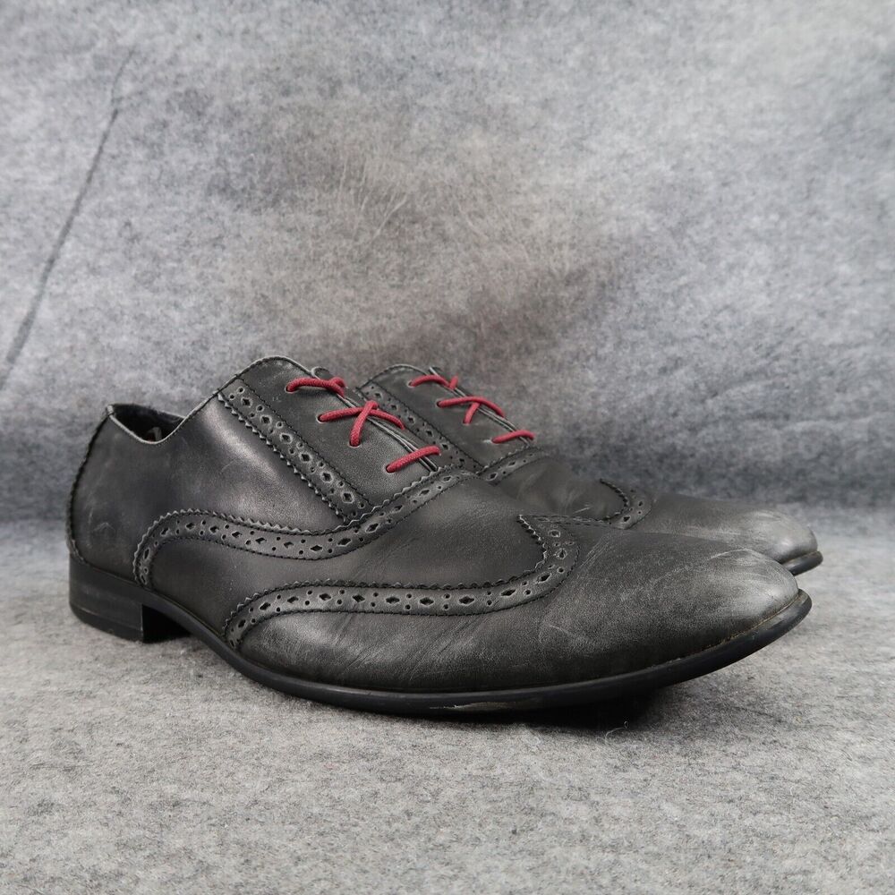 Original Penguin Shoes Mens 13 Oxfords Wingtip Leather Formal Distressed Classic